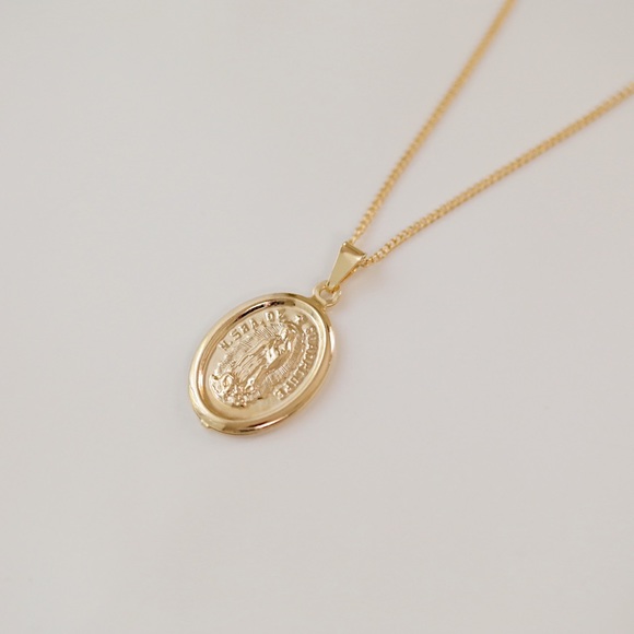 Virgin Mary Necklace | 18k Gold Filled - Picture 2 of 7